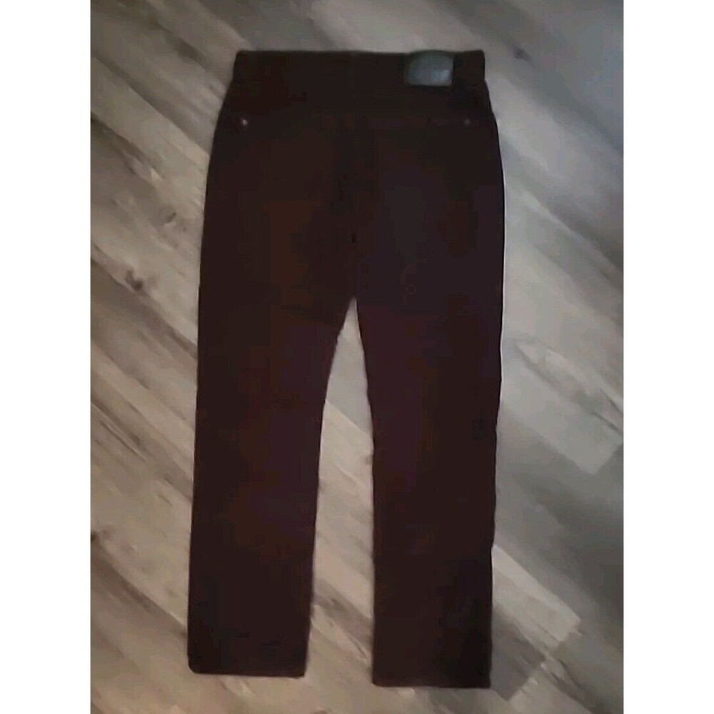 Express Jeans Red Corduroy Rocco Slim Fit Straight Leg Burgundy Pants 30x30 - Picture 2 of 7